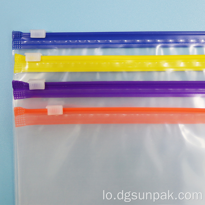 ເຄື່ອງນຸ່ງຫົ່ມເສື້ອຜ້າທີ່ໂປ່ງໃສ Zip ລັອກກໍາເນີດກະເປົາ ziplock